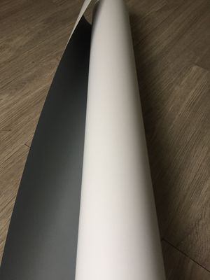 Eco-Sovlent  Satin Grey Back PET Film 350mic/450GSM for X Banner / display/ Roll up Banner stand