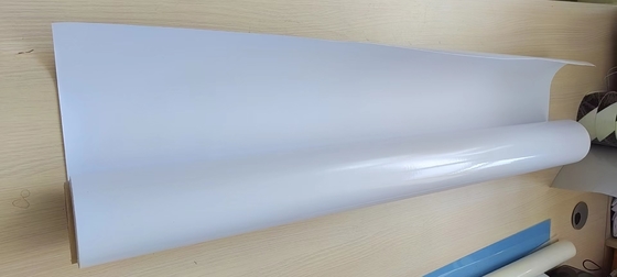 1.82/2.02m width Pure White PVC 100mic Self Adhesive Vinyl Sticker With 140g Release Paper for digital printing