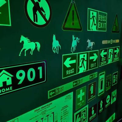 Инструкции для аварийного выхода, светоотражающий винил 240 микрон для знаков безопасности