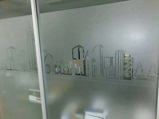 OEM 0.1mm Vinyl Frosted Window sticker Film with Permanent Adhesive