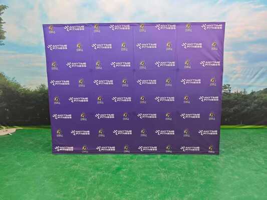 Portable POP Up Backdrop Banner Stand 3x3 For Event Advertising