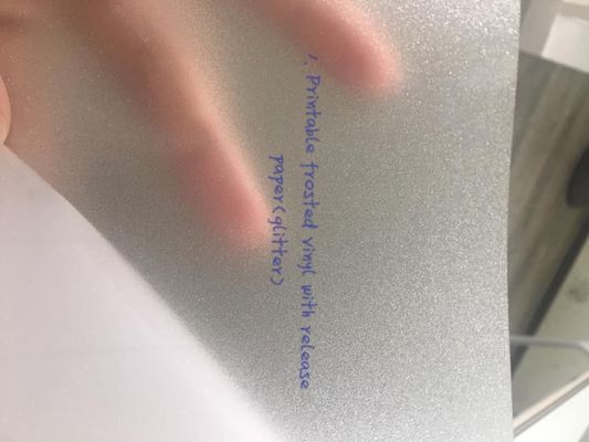 UV Resistant Self Adhesive Frosted glitter window  Sticker PVC Film 100mic Thickness 30% Transmittance