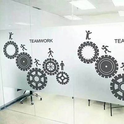 Ультрафиолетоустойчивый самоклеющийся стекло с морозным блеском наклейка ПВХ пленка толщина 100 микров 30% проницаемость